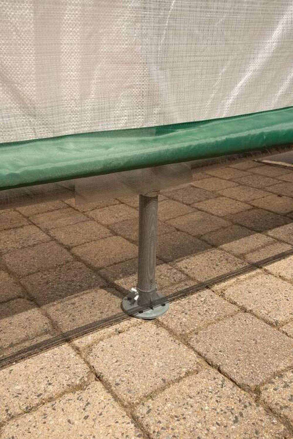 Gewächshaus Foliengewächshaus - Weiß/Grün, Basics, Kunststoff (180/200/240cm)