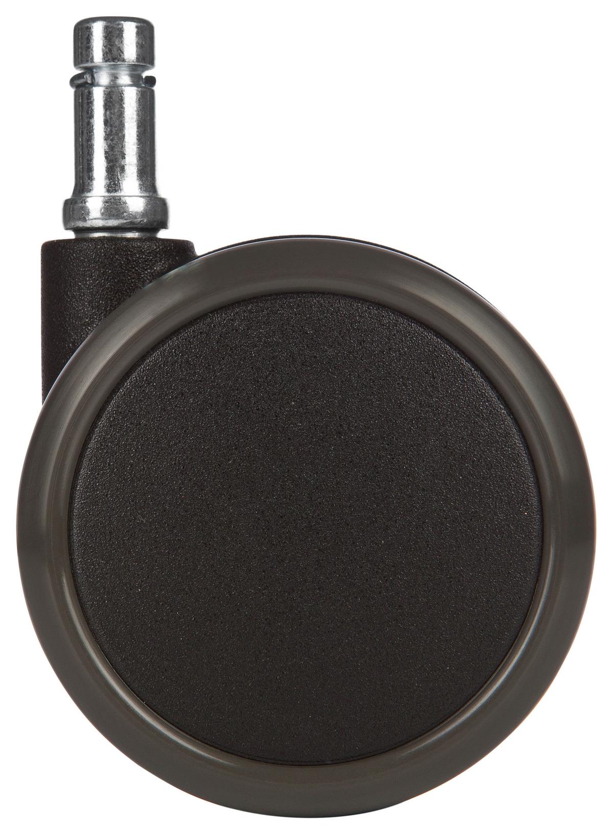 Bürostuhlrollen Rolo Schwarz Ø 6,5 Cm 5er-Set - Schwarz, Basics, Kunststoff/Metall (5/7,1/6,5cm) - MID.YOU