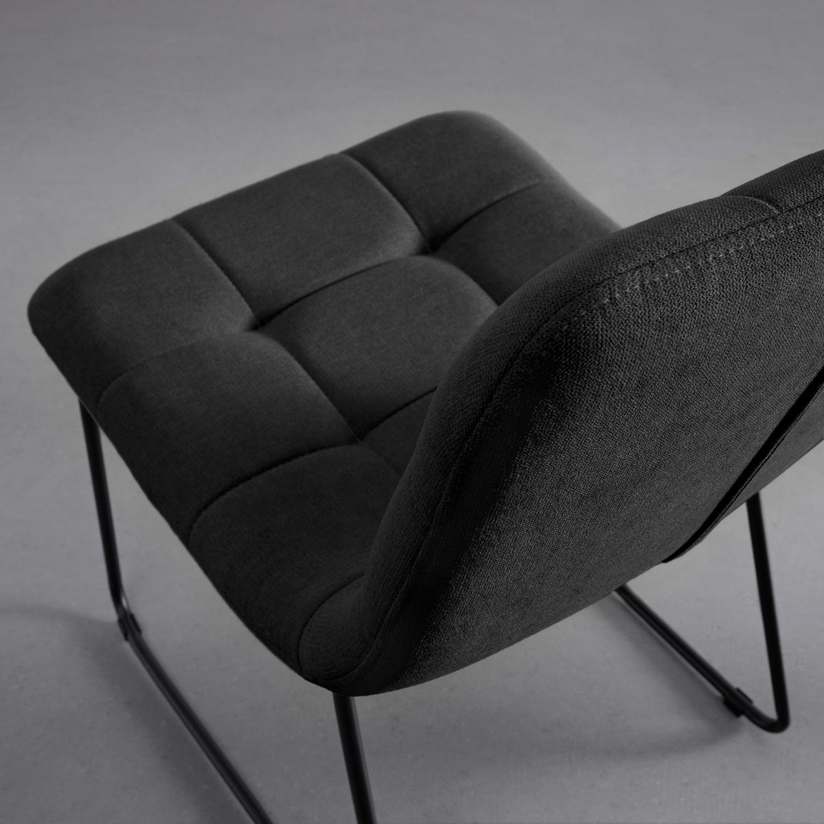 Židle MIA tmavěšedá - černá/tmavě šedá, Moderní, kov/dřevo (46/82/58cm) - Bessagi Home