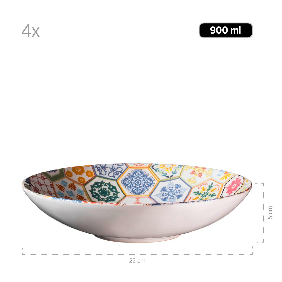 Tafelservice Amarante Multicolor 12-teilig - Multicolor, Basics, Keramik - Mäser