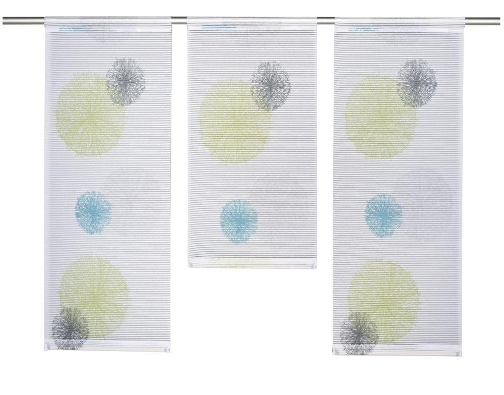 Kurzgardinenset Rawlins Grün B: 90 cm