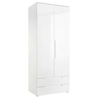 Drehtürenschrank +schubladen B: 84 Cm Spice, Weiß - Eichefarben/Weiß, MODERN, Holzwerkstoff (84/208/57cm) - MID.YOU