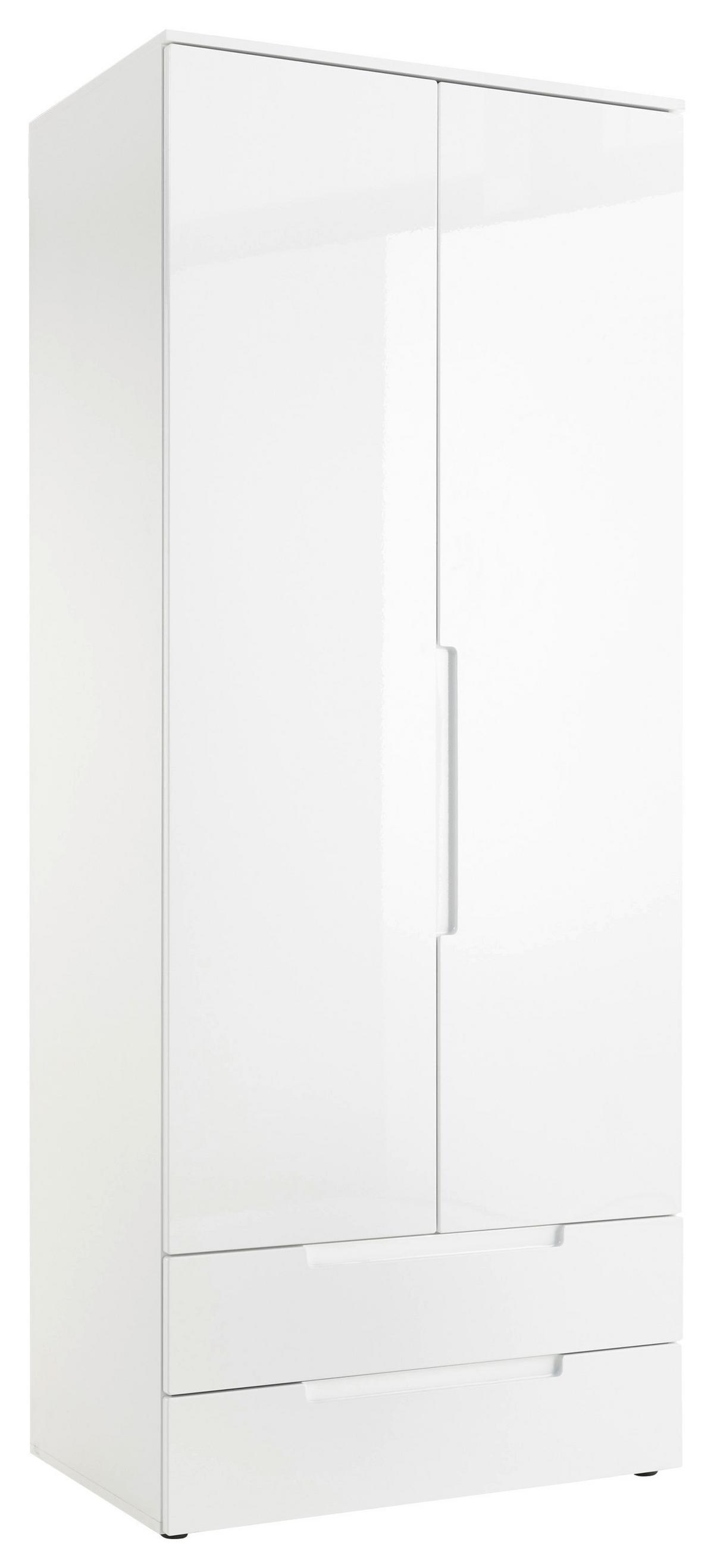 Drehtürenschrank +schubladen B: 84 Cm Spice, Weiß - Eichefarben/Weiß, MODERN, Holzwerkstoff (84/208/57cm) - MID.YOU