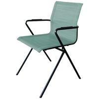 Gartenstuhl stapelbar Alpha Stahl, Textil - Anthrazit/Olivgrün, MODERN, Textil/Metall (55/83/57cm) - Acamp