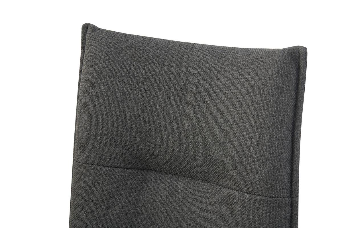 Schwingstuhl-Set Sonja Anthrazit B: 46 cm - Anthrazit/Schwarz, MODERN, Textil/Metall (46/89/57cm) - MID.YOU