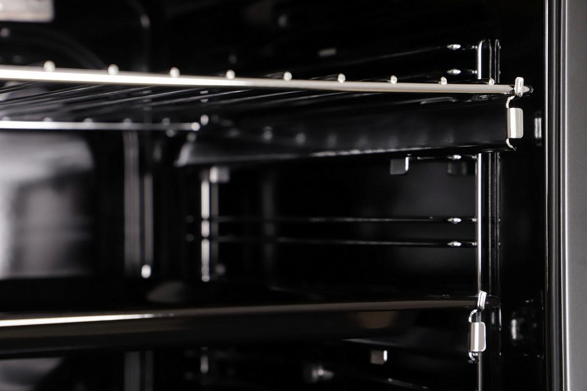 EINBAUBACKOFEN Schwarz B: 59,4cm - Schwarz, Trend, Glas/Metall (59,4/59,5/52,1cm) - Respekta