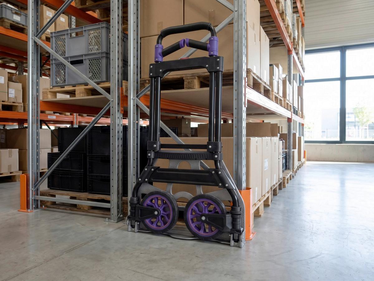 Transportkarre Traglast ca. 120 kg - Schwarz, Basics, Kunststoff/Metall (52/485/114cm)