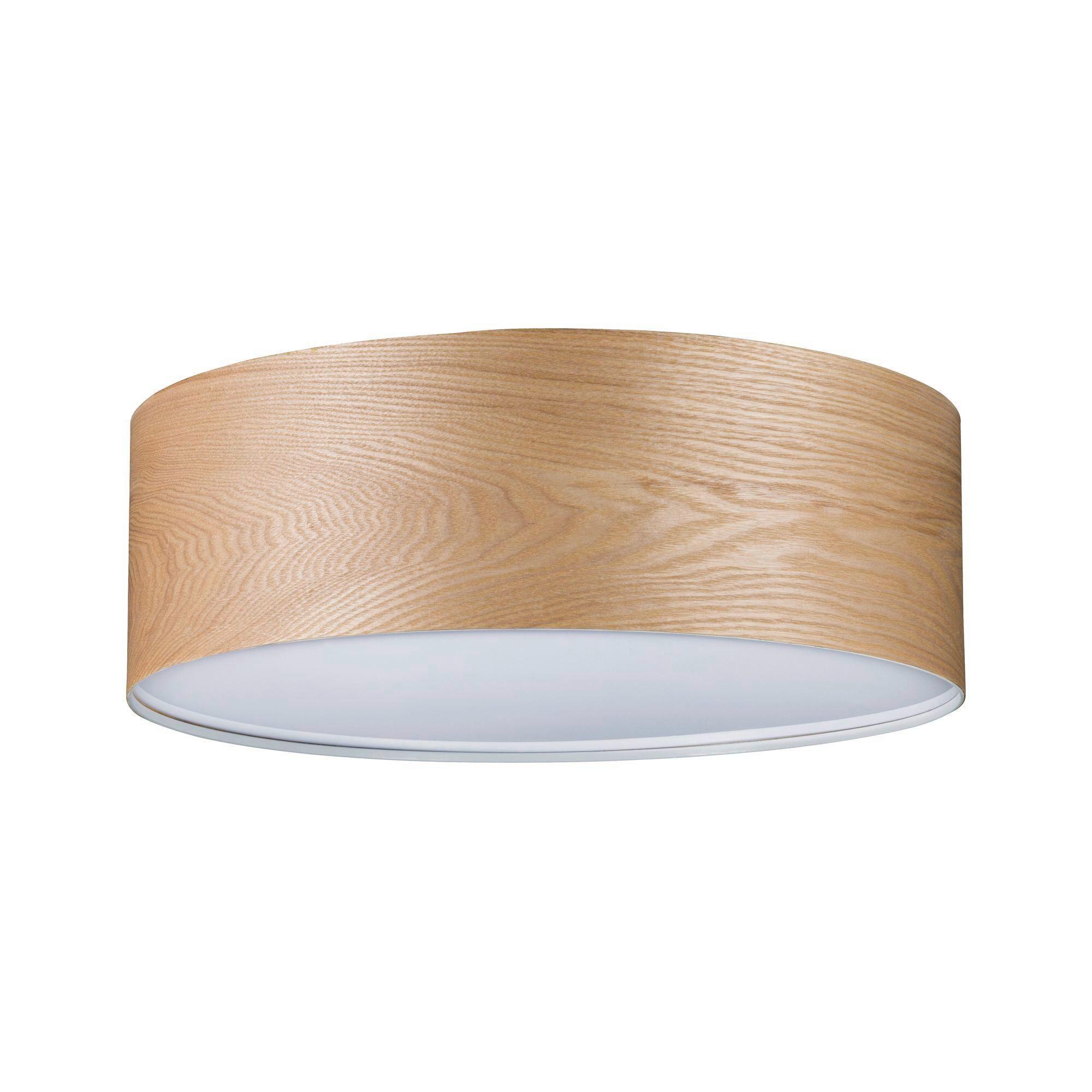 Deckenleuchte Ø 45 cm 3-Flammig dimmbar - Rotbraun, Basics, Holz/Metall (45/15cm) - Paulmann