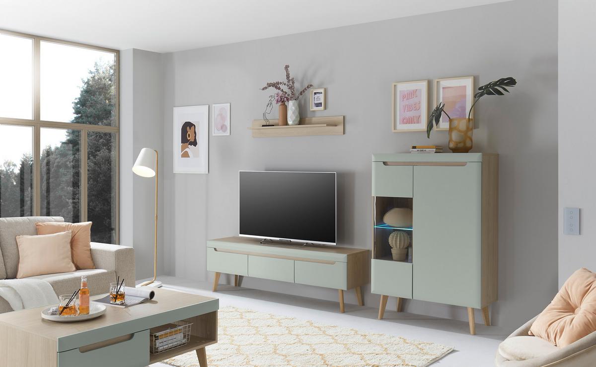 Wandboard Svante Torge Eichefarben B: 107 cm - Eichefarben, Design, Holzwerkstoff (107/20/17cm) - MID.YOU