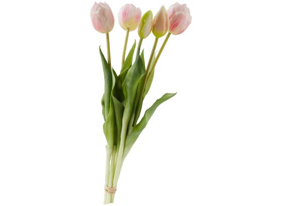 Květina Umělá Tulpen I - růžová/zelená, Romantický / Rustikální, kov/umělá hmota (39cm) Květina Umělá Tulpen I - růžová/zelená, Romantický / Rustikální, kov/umělá hmota (39cm)