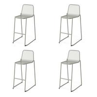 BARHOCKER-SET 4X MASE BARHOCKER METALL - Grün, LIFESTYLE, Metall (52/105/52cm) - Gardenson