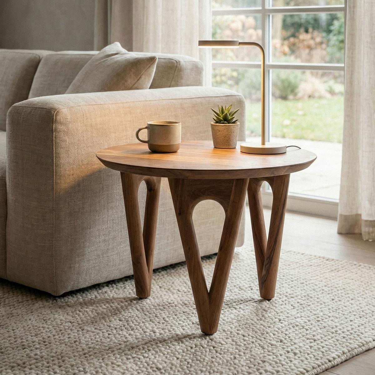 COUCHTISCH Akaziefarben B: 60cm - Akaziefarben, Design, Holz (60/42/60cm) - Livetastic