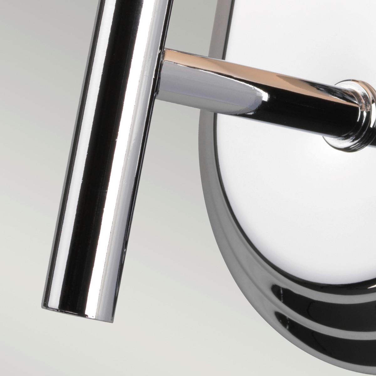 Bad-Wandleuchte Malibu Ip44 1-Flammig In Chromfarben - Chromfarben, Design, Glas/Metall (12.9/21.6/16cm) - Elstead Lighting