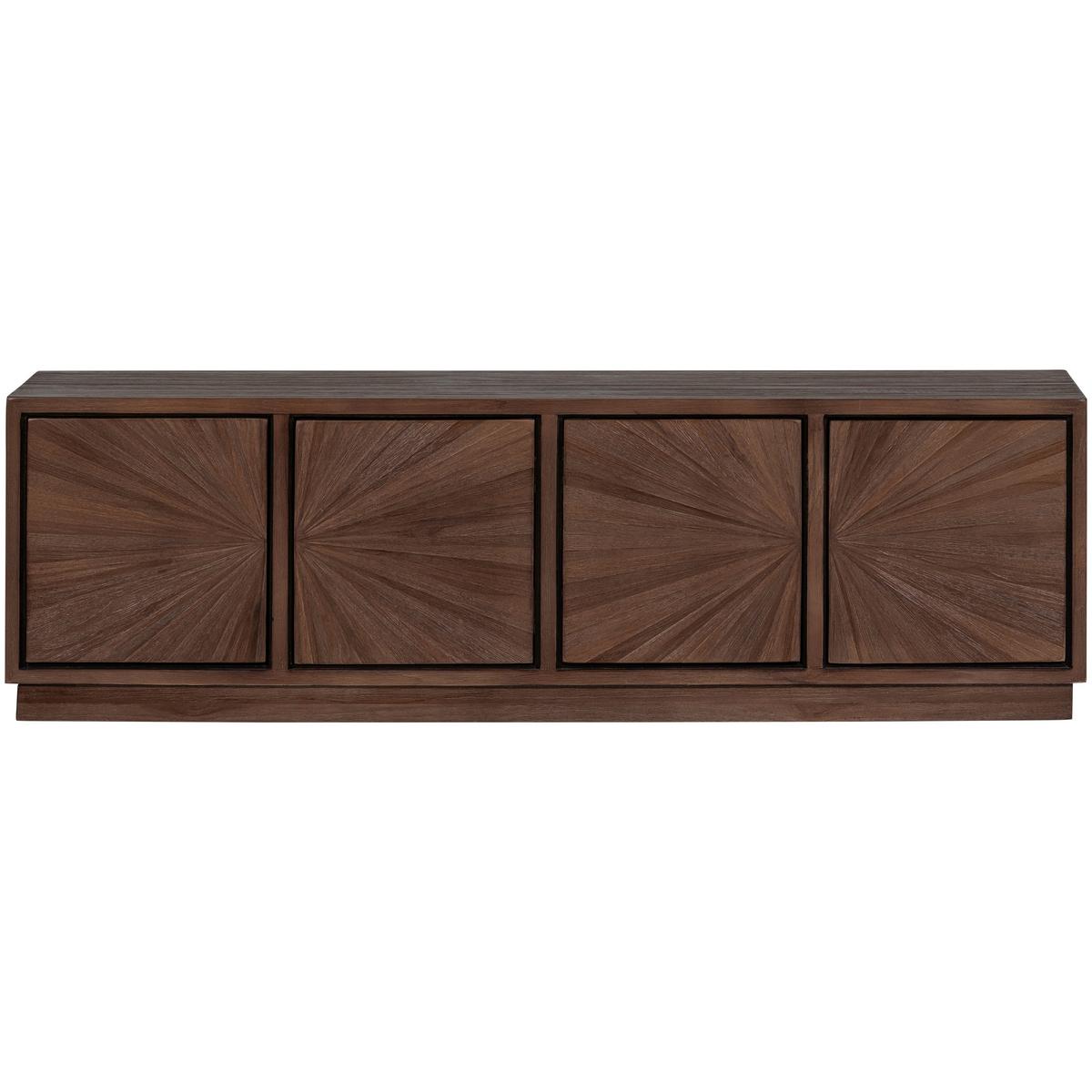LOWBOARD Sun Braun B: 150cm - Braun, Design, Holz (150/45/44cm) - Livetastic