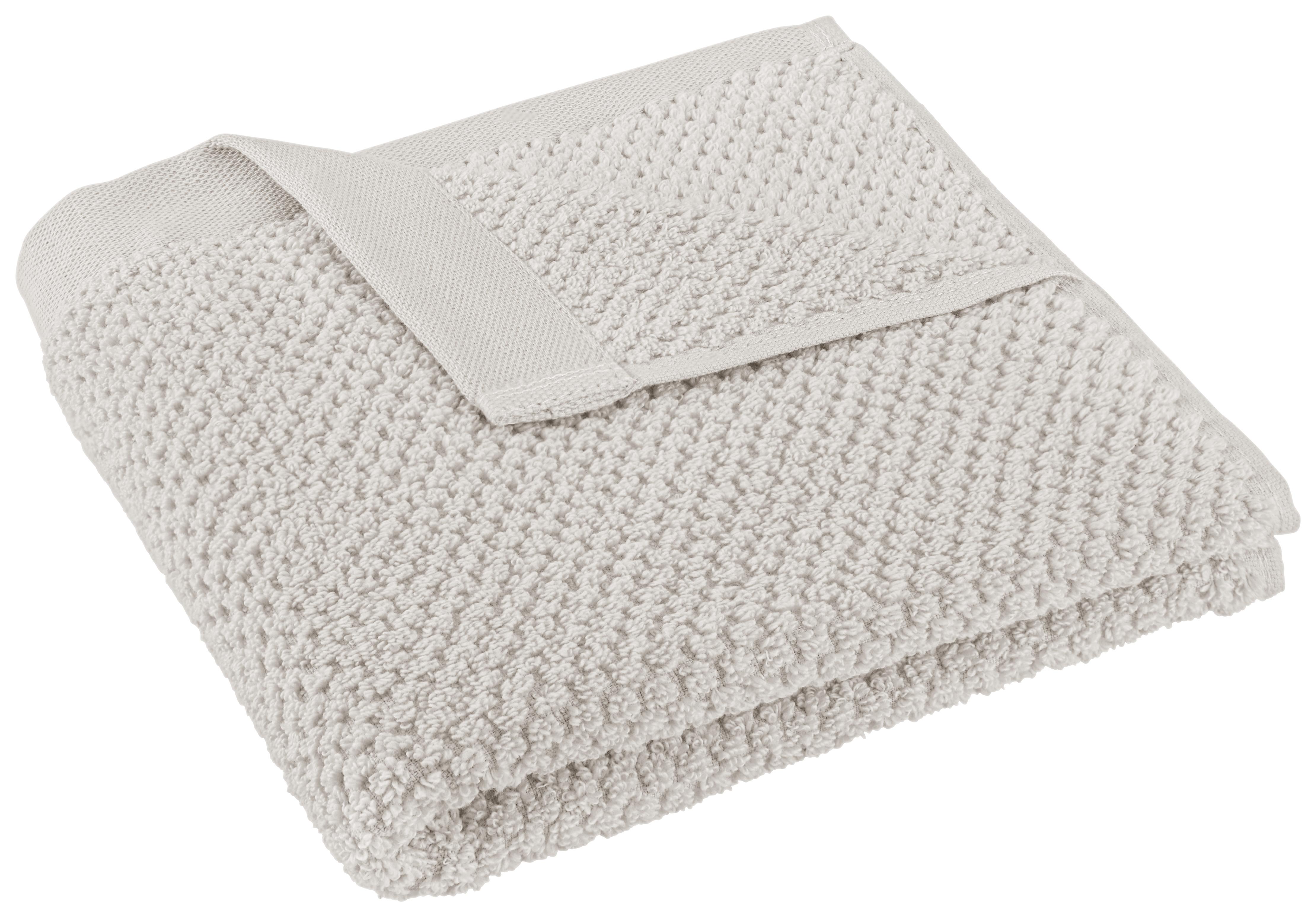 Ručník Luise, 50/100cm, Stříbrná - barvy stříbra, Konvenční, textil (50/100cm) - Modern Living