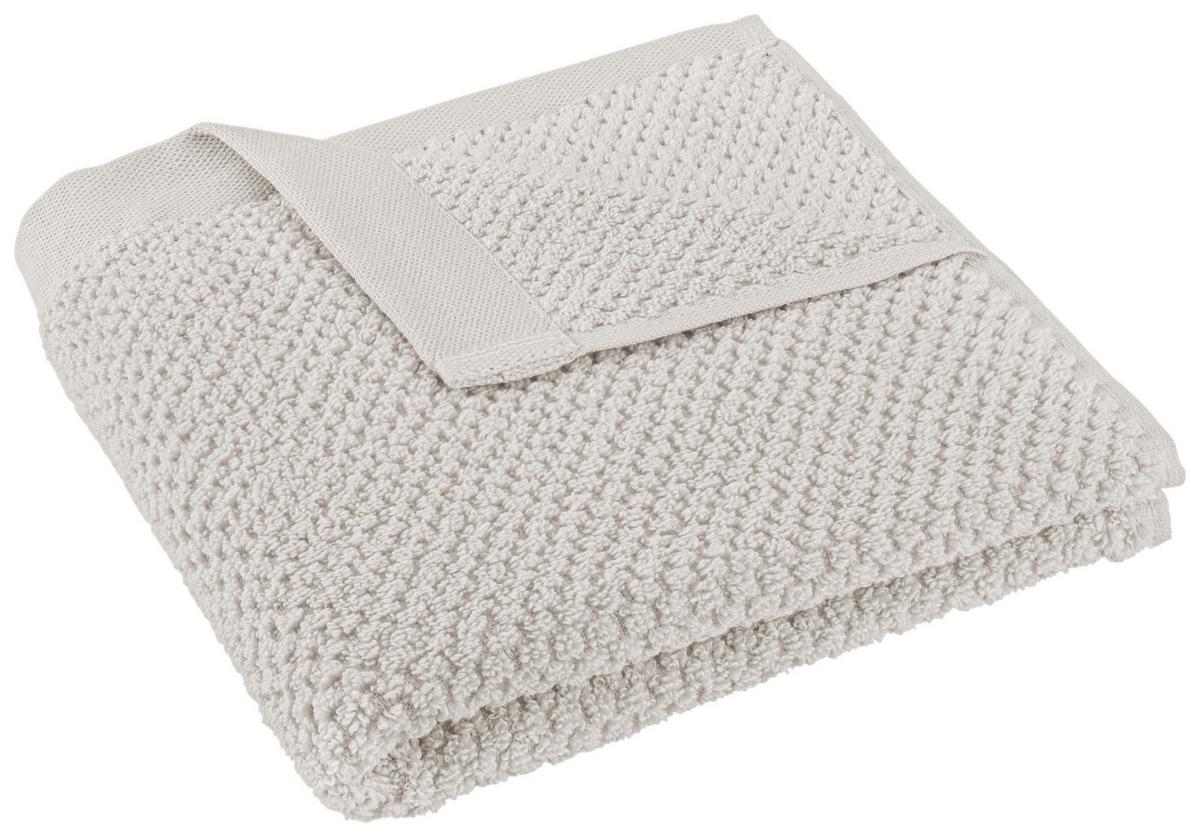 RUČNÍK Luise, 50/100cm, stříbrná - barvy stříbra, Konvenční, textil (50/100cm) - Modern Living