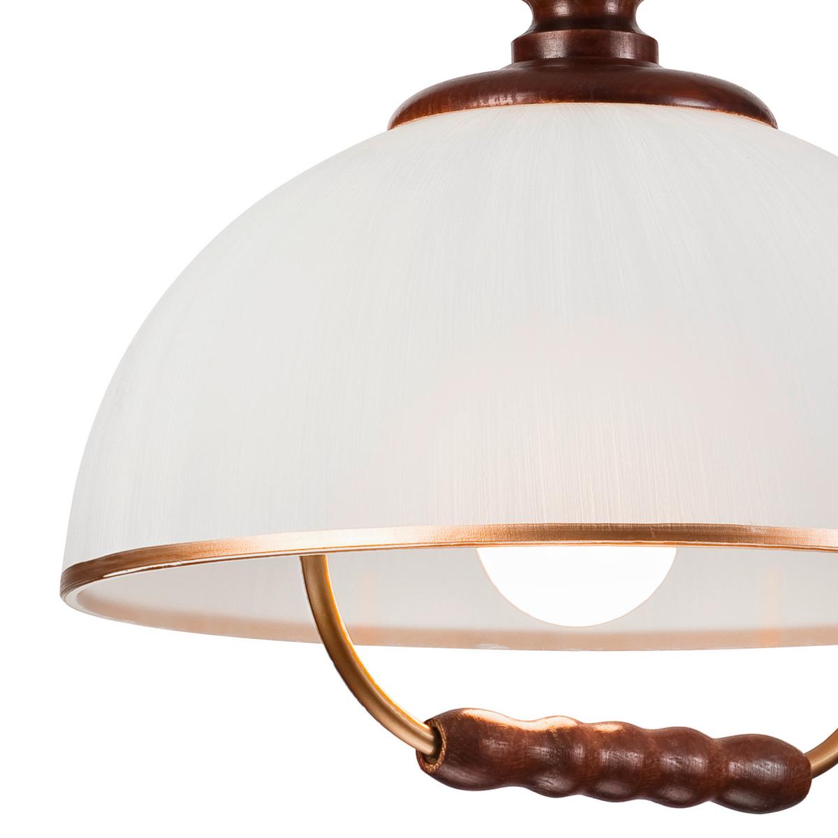 Pendelleuchte Ramona Haselnussfarben B: 30cm - Haselnussfarben, Natur, Glas/Holz (64/30/64cm)