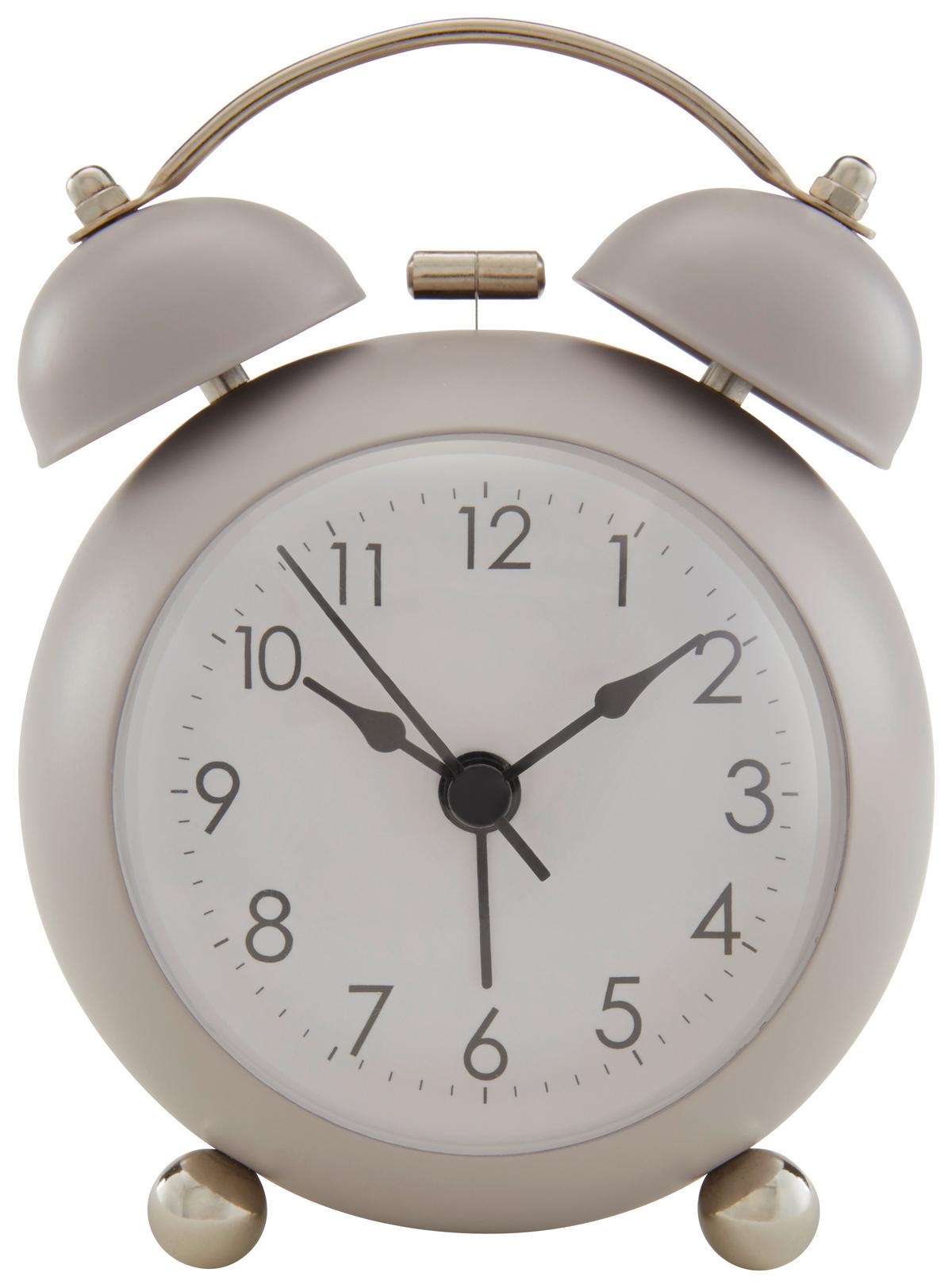 Wecker Alexi - Schwarz/Grau, Design, Glas/Papier (9,1/6,8/13cm) - Luca Bessoni