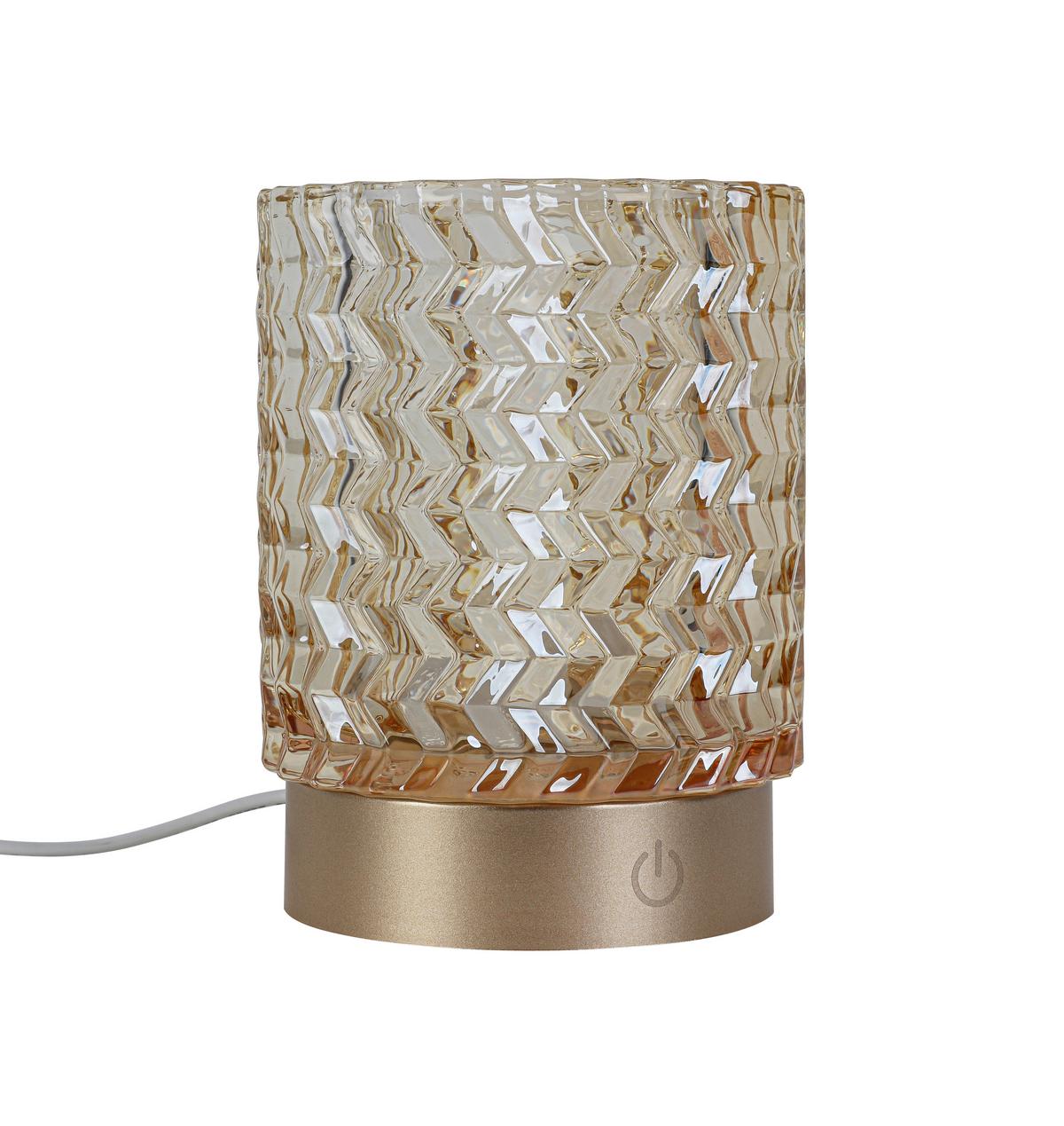 STOLNÍ LAMPA NA BATERIE AMBU - jantarové barvy/cappuccino, Moderní, kov/plast (11/14,5cm) - Mömax