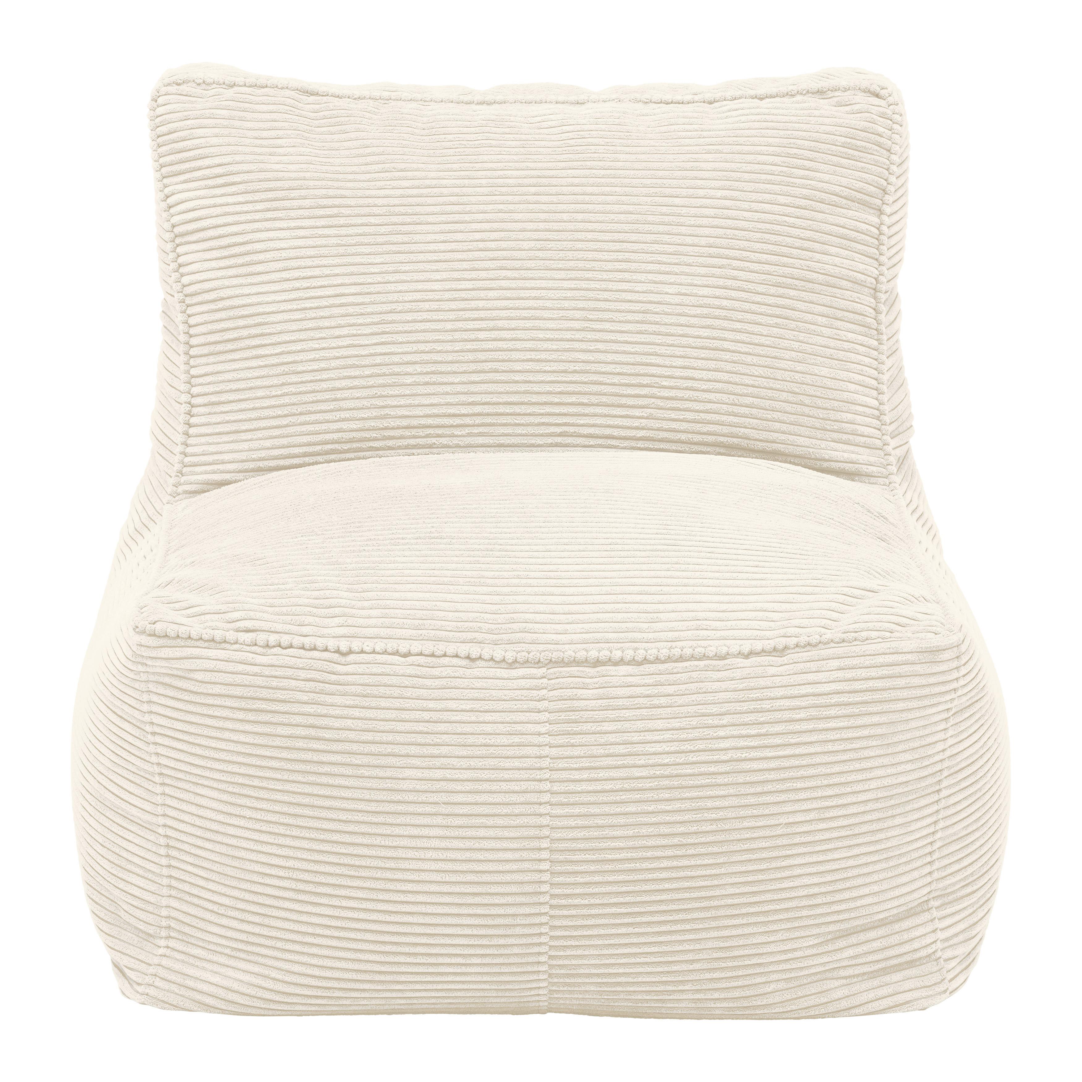 Sedací vak CAROLINE, biely menčester, max. 90 kg - biela, Modern, textil (75/84/88cm) - Mömax