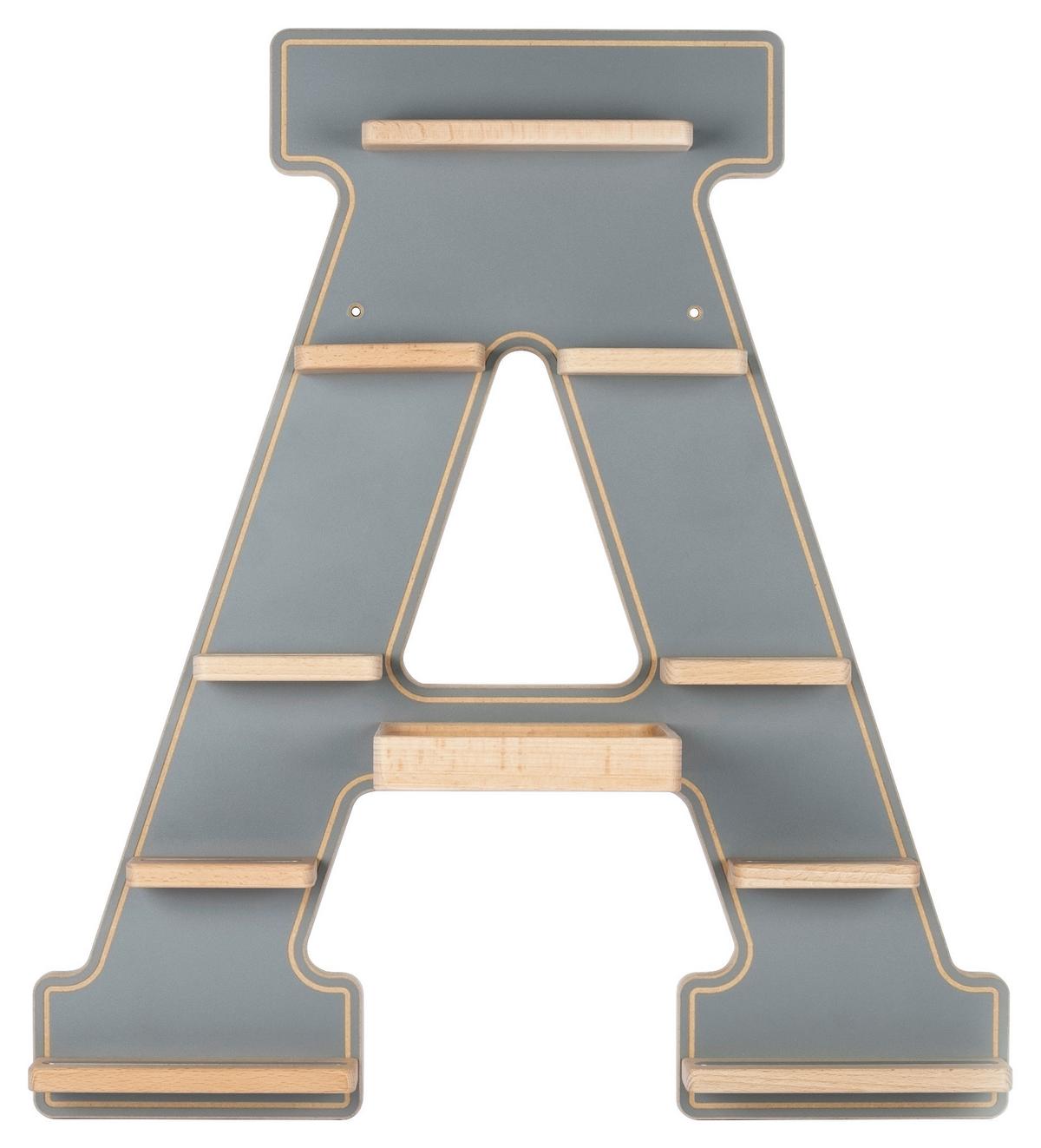 Kinderregal Boarti Grau B: 49 cm - Grau, MODERN, Holzwerkstoff (49/54/19cm) - MID.YOU