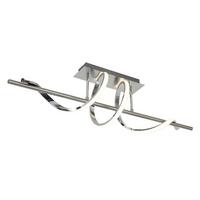 Led-deckenleuchte Josi - Chromfarben/Nickelfarben, Kunststoff/Metall (20/80/26,5cm) - Luca Bessoni