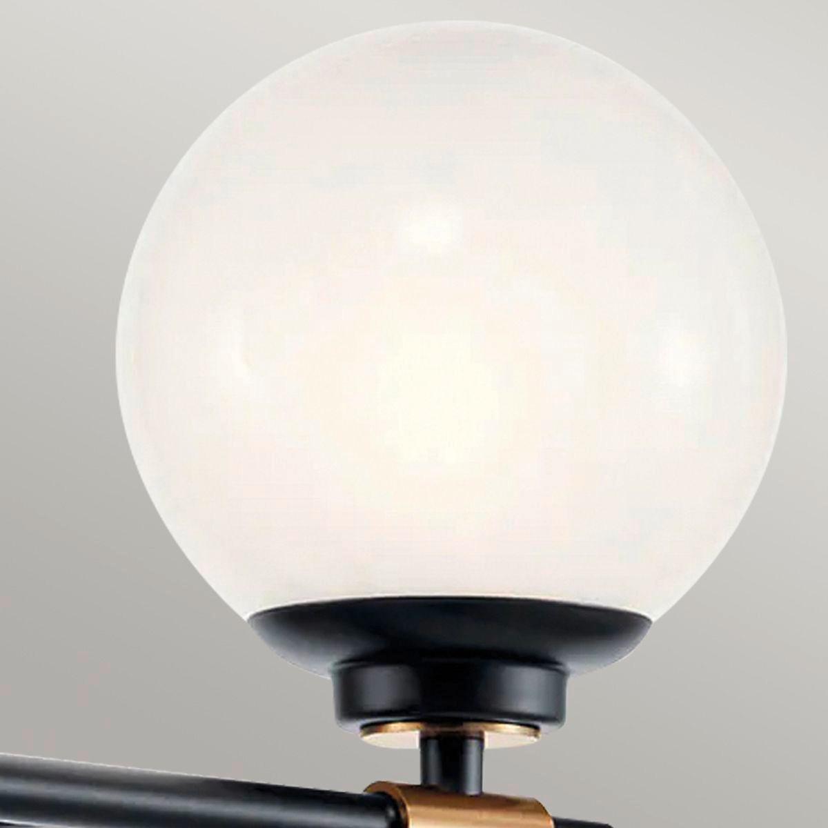 Fürdőszobai Falilámpa Kl-Benno2-Bk-Cpz - Pezsgő/fekete, Konventionell, üveg/fém (22,2/37,3/16.6cm) - Elstead Lighting