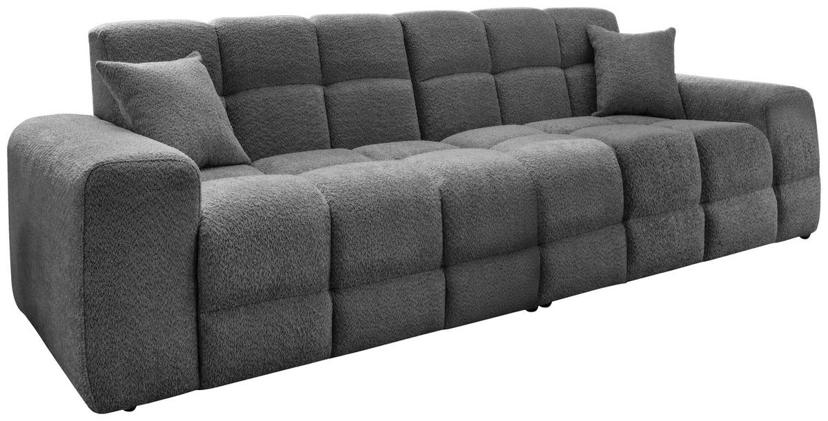 Viersitzer-Sofa Bosco, Anthrazit B: 300 cm - Anthrazit/Schwarz, MODERN, Textil (300/87/120cm) - Livetastic