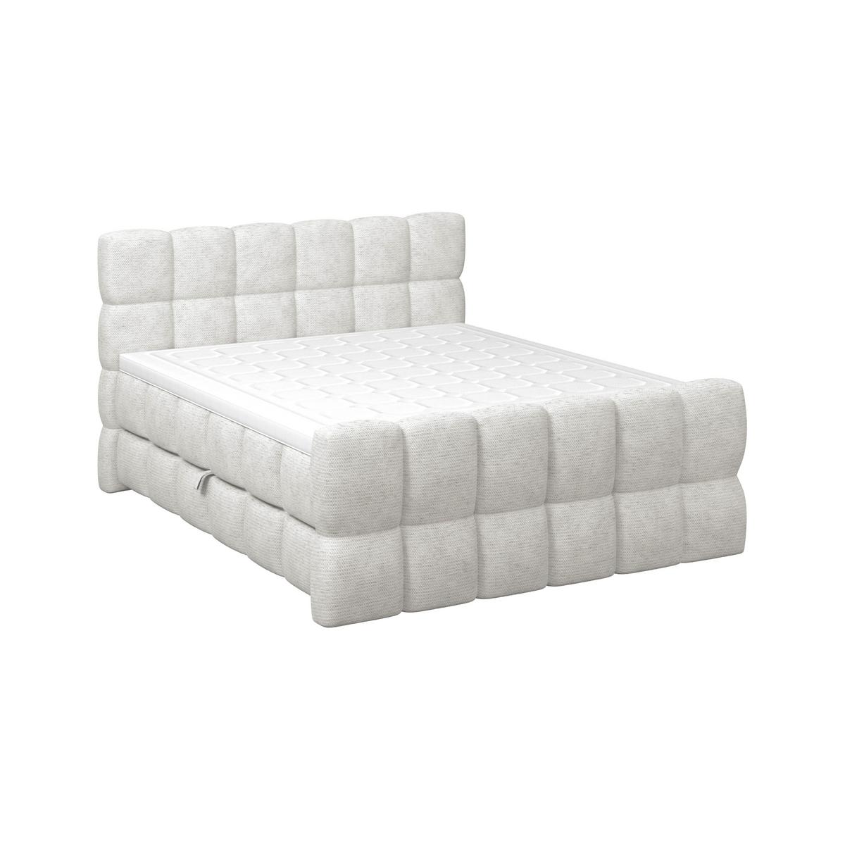 Boxspringbett Brisbane inkl. Bettkasten 180x220 - Creme/Schwarz, Trend, Holz/Holzwerkstoff (180/220cm) - Sembella