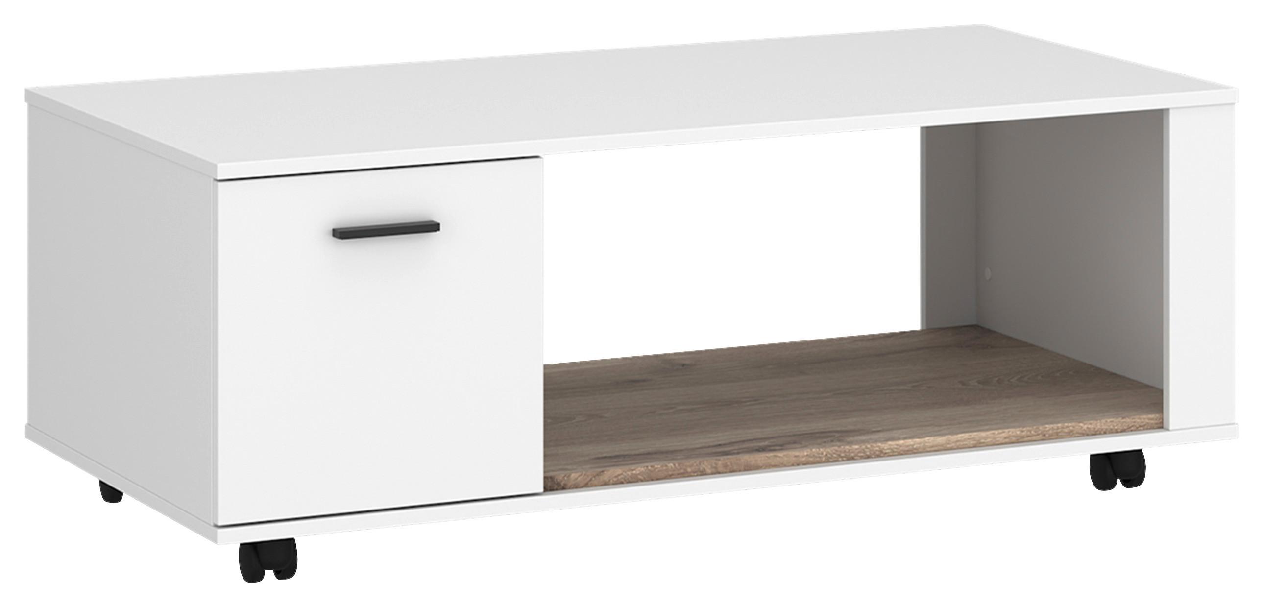 Couchtisch Cotia New Weiß/Eichefarben B: 115 cm