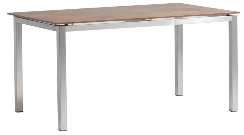 Rechteckiger Gartentisch mit Platte aus HPL-Laminat