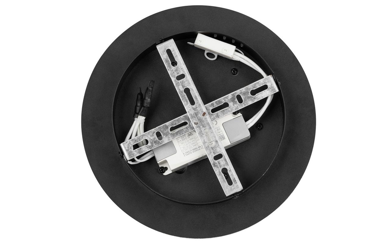 LED-Deckenleuchte Ringo - Schwarz, MODERN, Kunststoff/Metall (51,5/45.5/11,5cm)