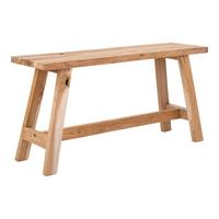 Hockerbank Barcelona Teakfarben B: 90cm - Teakfarben, Basics, Holz (90/45/25cm) - MID.YOU