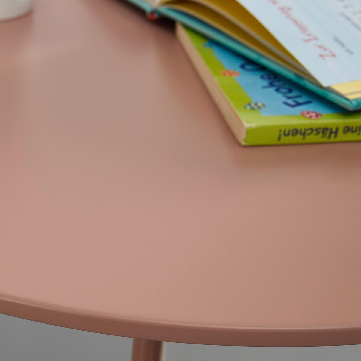 Dětská sedací souprava CASEY růžová - růžová, Moderní, kov/plast (60/56/60cm) - Bessagi Kids