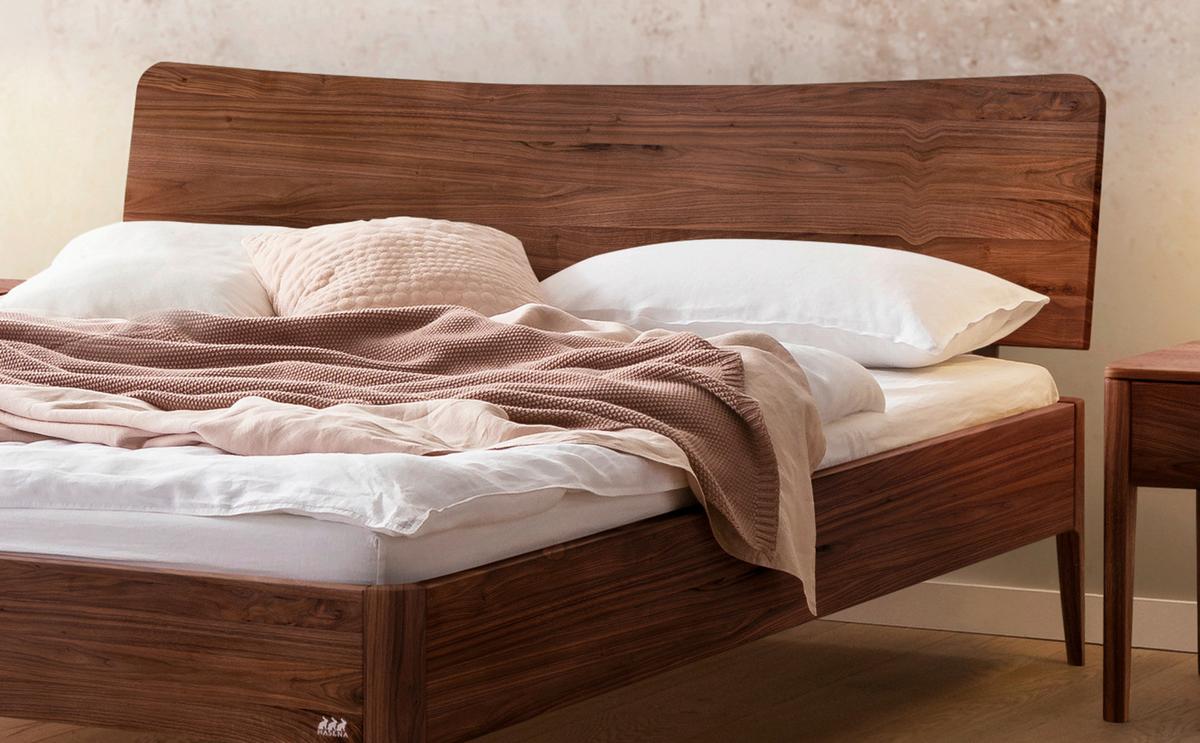 Bett Spezia Nussbaumfarben Lf: 140x200 Cm - Nussbaumfarben, KONVENTIONELL, Holz (140/200cm) - Hasena