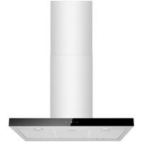 DUNSTABZUGSHAUBE Edelstahlfarben B: 89,5cm - Edelstahlfarben, Trend, Glas/Metall (89,5/65/60cm) - Respekta