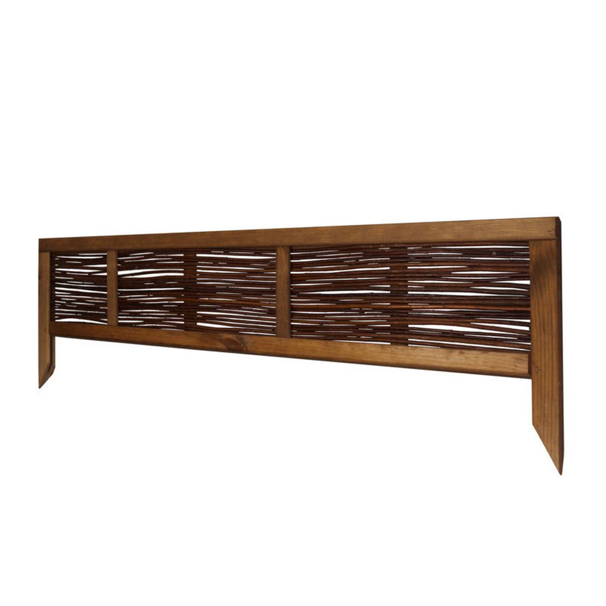 Beeteinfassung Weide Gerahmt - Naturfarben, Basics, Holz (100/25/36cm)