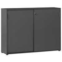 Aktenschrank versperrbar Anthrazit B: 160 cm - Anthrazit, MODERN, Holzwerkstoff (160/119,4/41cm) - MID.YOU