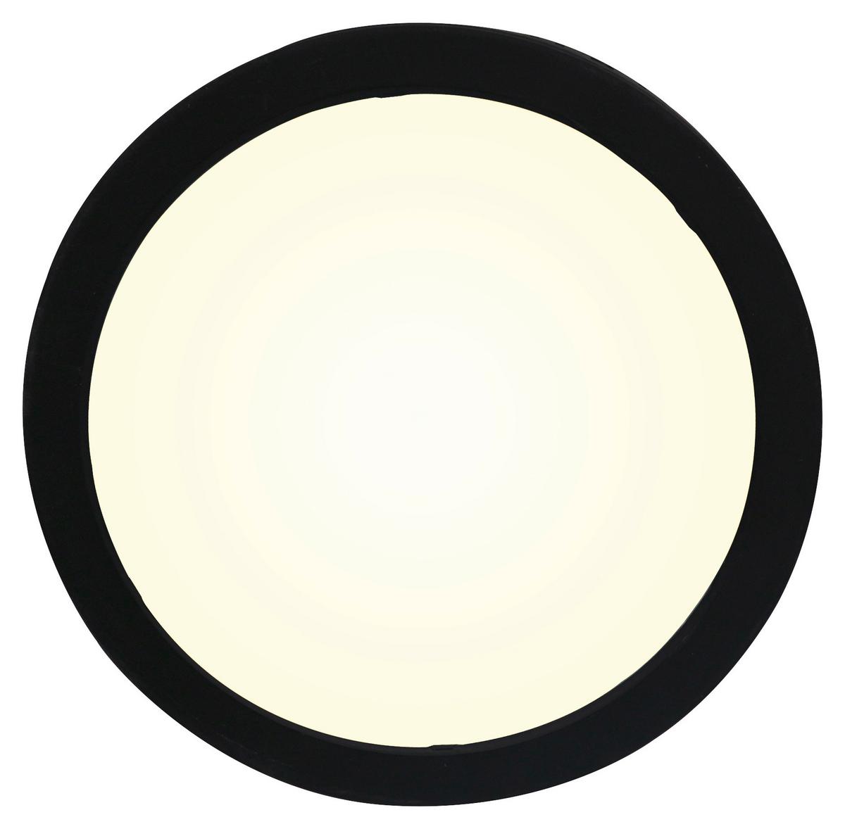 Led Falilámpa Casey - fekete, Basics, műanyag (22/3cm) - Luca Bessoni