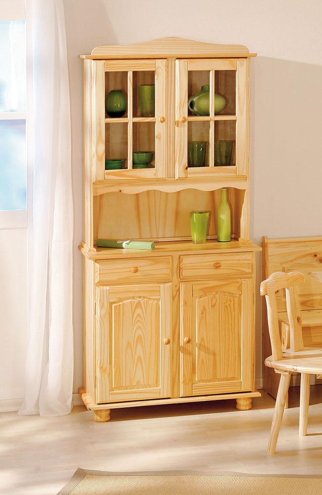 Kredenc ALICANTE šířka 88cm - bílá/přírodní barvy, Lifestyle, dřevo (88/198/43cm) - MID.YOU