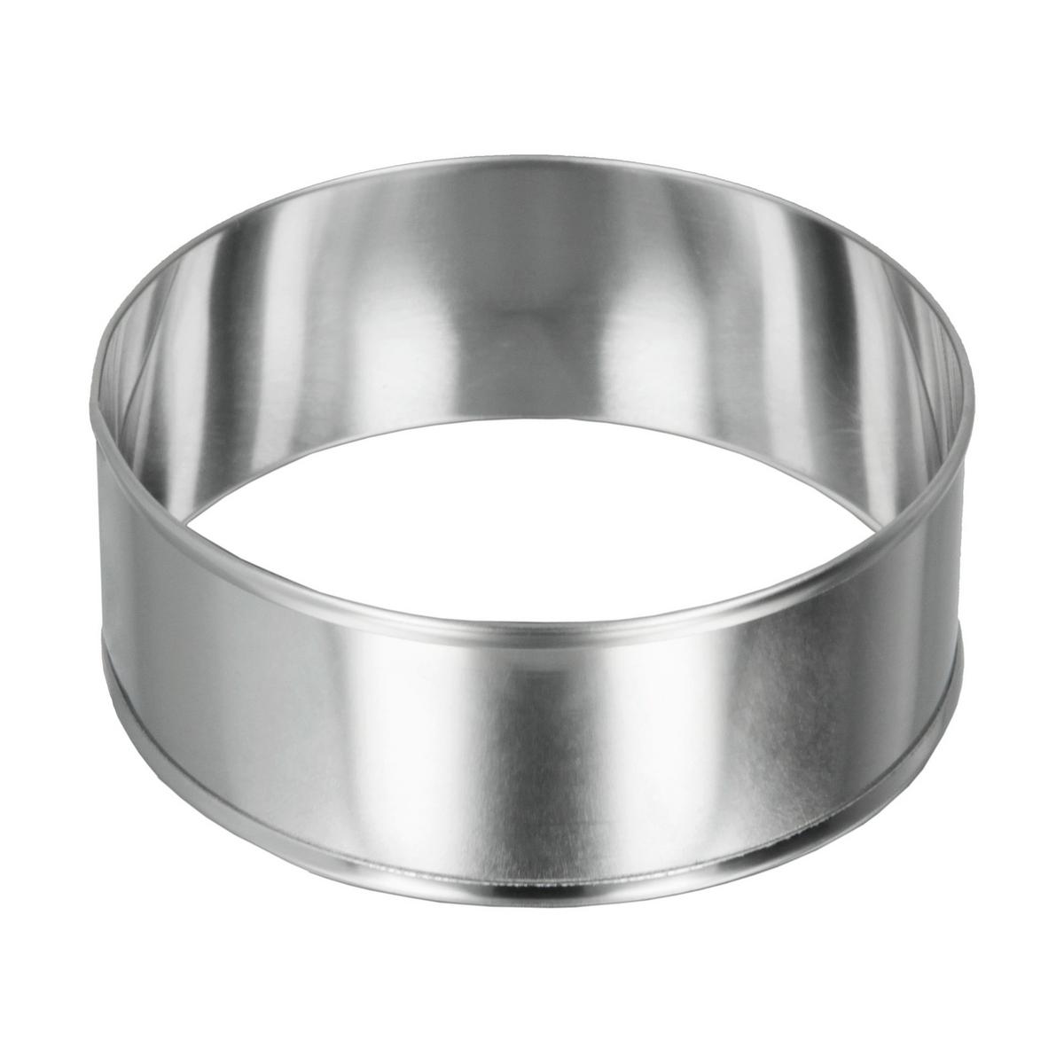 Dessertring Marc Ø 8,5 cm Edelstahl, 2 Stk. - Edelstahlfarben, Basics, Metall (8,5/3cm) - Metaltex