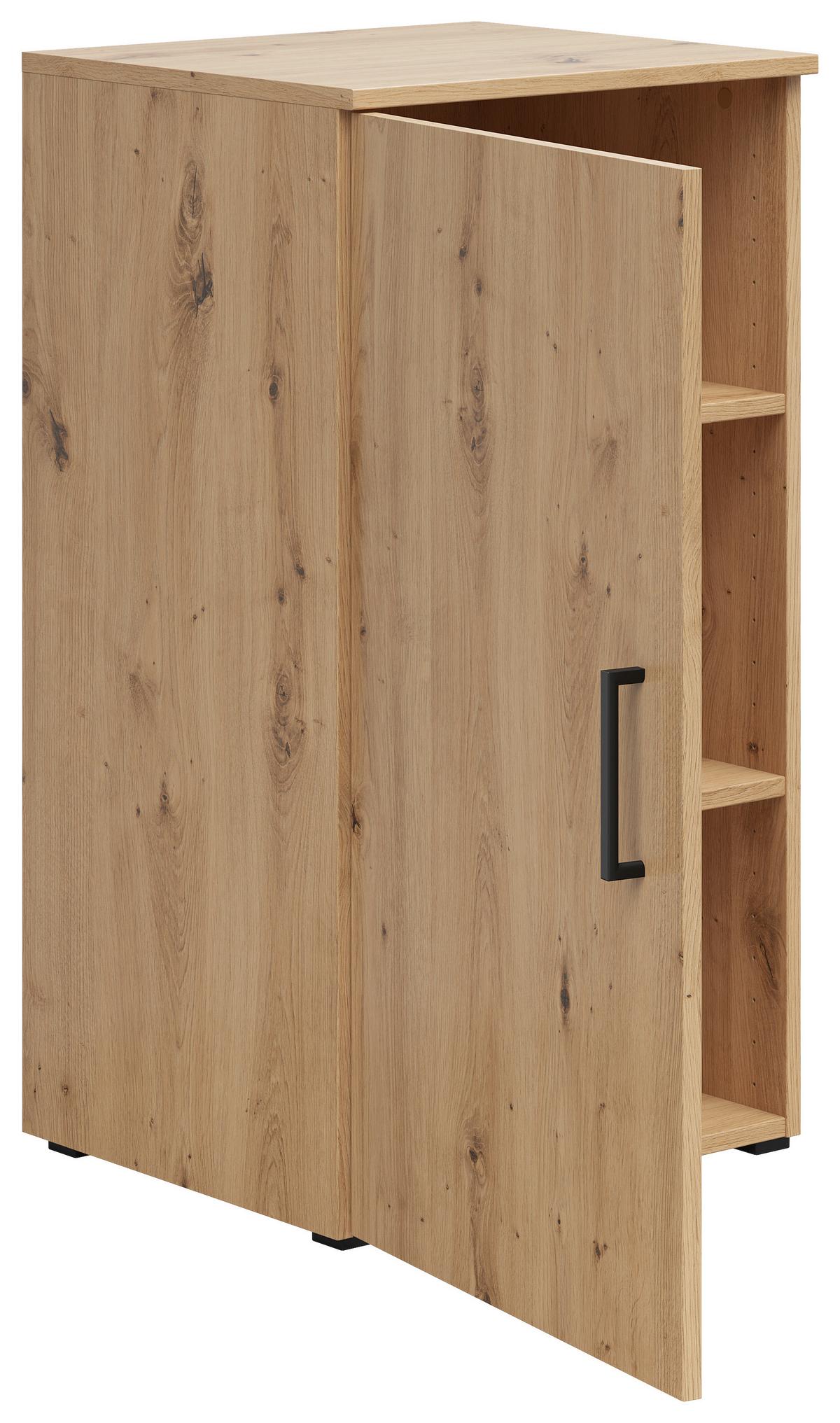 Komoda MULTISTAURAUM - čierna/antracitová, Modern, kompozitné drevo/plast (45/83/40cm)