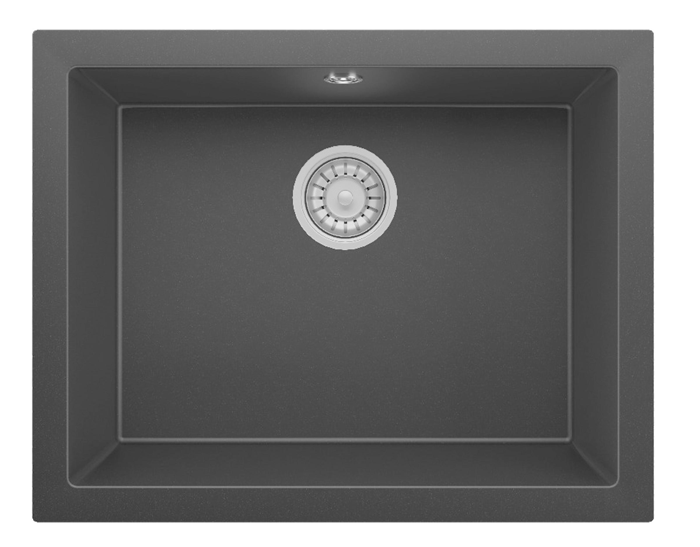 SPÜLE Nelson, Schwarz B: 60 cm