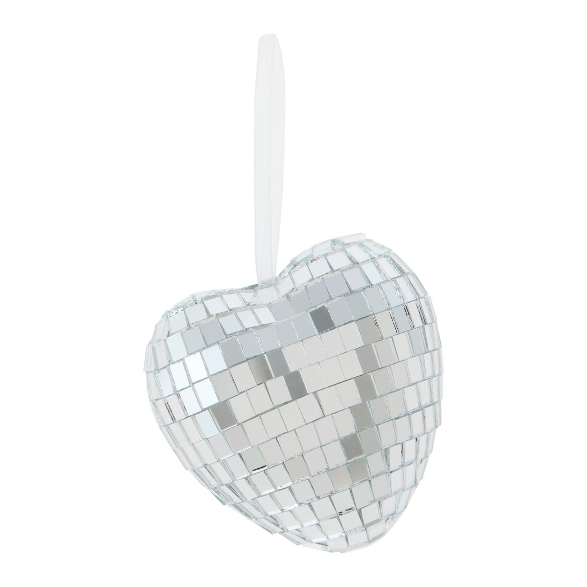 Závesná dekorácia DISCO -PAZ- - strieborná, plast/sklo - Mömax