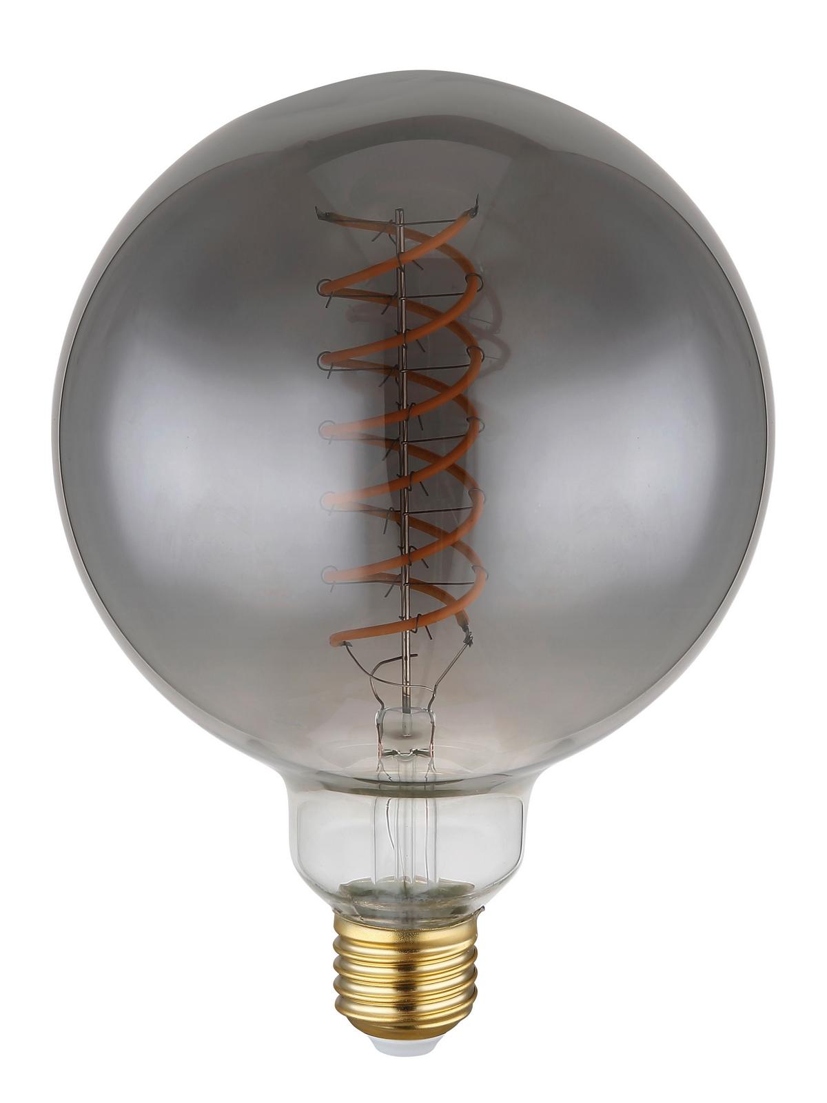 LED žárovka 8,5 Watt, E27 GLOBE - barvy zlata, kov/sklo (12,5/17,7cm) - Globo