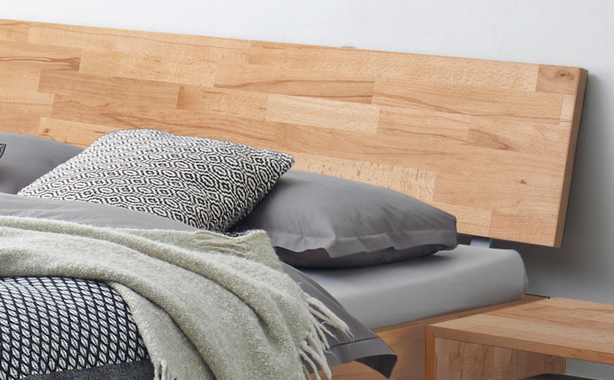 Bett Ancona Kernbuche 90x200 cm - Buchefarben/Kernbuche, Natur, Holz (90/200cm) - Hasena