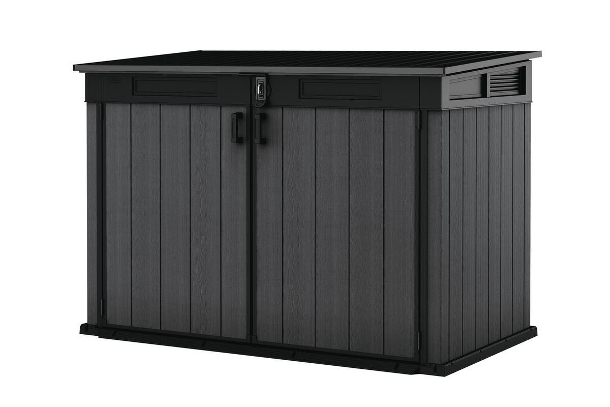 ZAHRADNÍ DOMEK CORTINA MEGA - tmavě šedá, plast (190.5/109.3/132.5cm)
