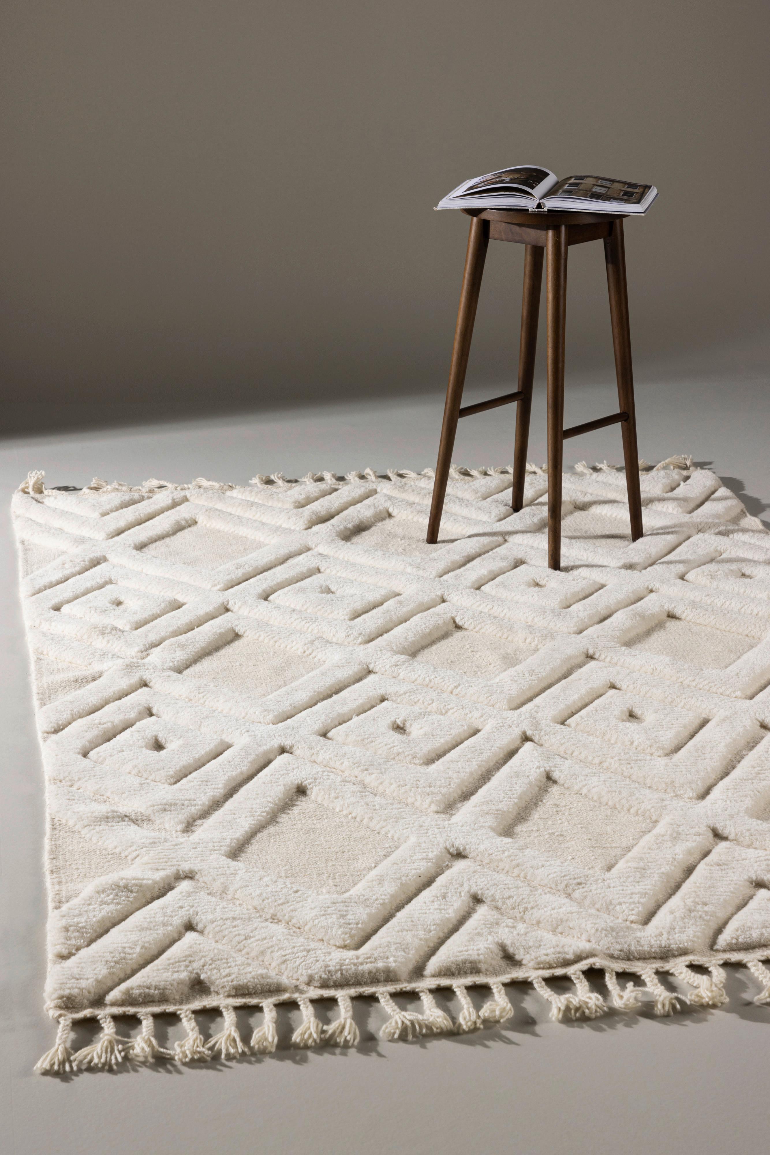 Flachwebteppich Dahlia - Weiß, LIFESTYLE, Textil (300/400cm) - P & B
