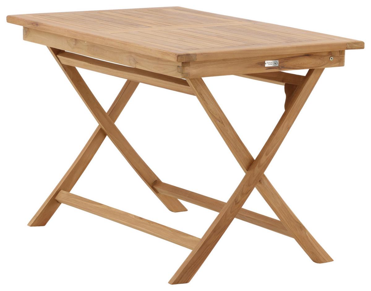 Gartentisch Kenya Teakholz L: 120cm - Teakfarben, KONVENTIONELL, Holz (120/70/75cm) - Gardenson