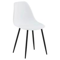 Stuhl-set Polar - Schwarz/Weiß, Design, Kunststoff/Metall (45,5/81/58cm) - Livetastic